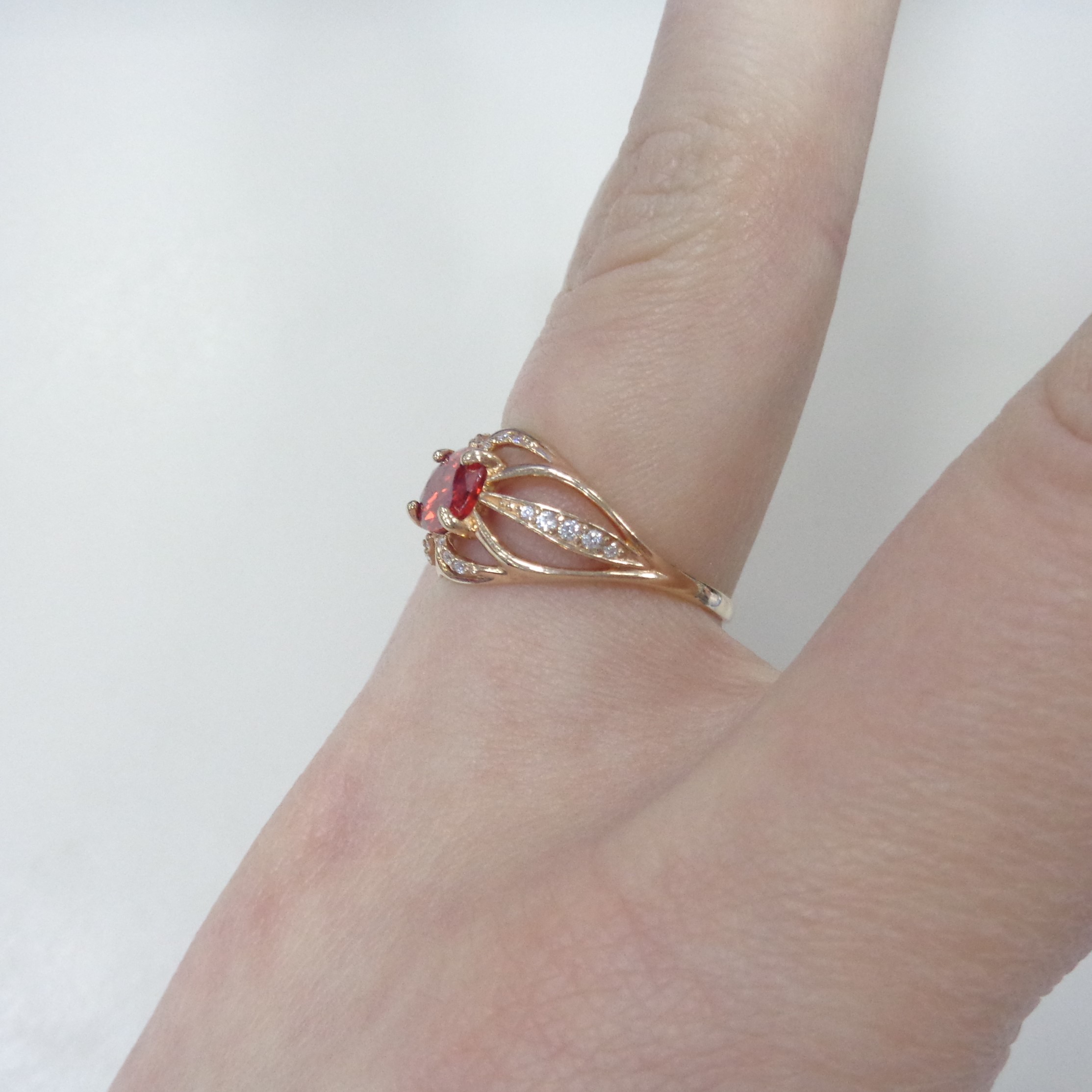 Серебряное кольцо с кварцем